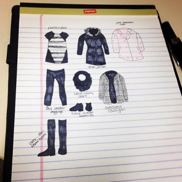 New York packing drawing